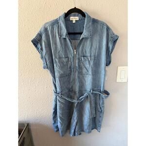 NWT Cloth & Stone Denim Romper size L. $128 retail from Von Maur